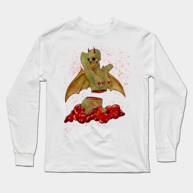 Batty Long Sleeve T-Shirt by HagAttack